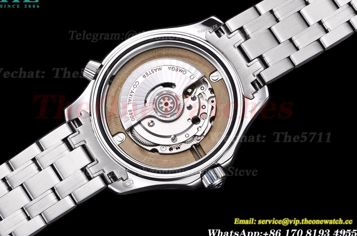 Seamaster GDF SS MY8215+Free 42mm 300m Nylon SS Grey Strap 0108